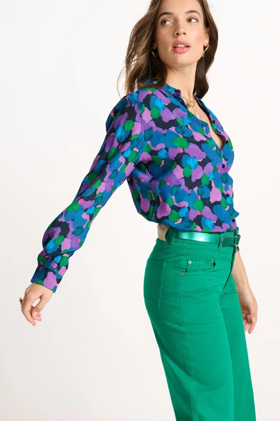 POM Amsterdam blouse mila brushwork sp7403