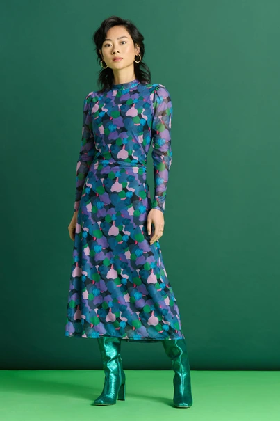 POM Amsterdam dress brushwork sp7416 mesh