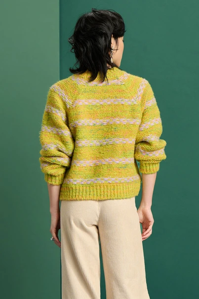 POM Amsterdam pullover streep sp7444 slub
