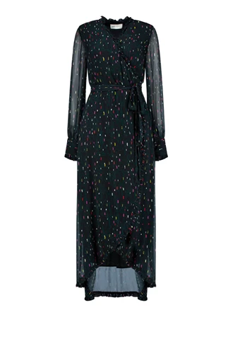 POM Amsterdam sp6757 print jurk lang voile