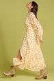 POM Amsterdam sp6845 print jurk lurex bloem
