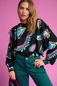 POM Amsterdam sp6934 blouse tides print