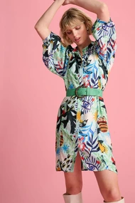 POM Amsterdam sp7156 print jurk botanical