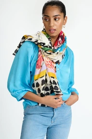 POM Amsterdam sp7183 shawl tropical bouquet