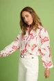 POM Amsterdam sp7243 blouse parrots print
