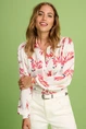 POM Amsterdam sp7243 blouse parrots print