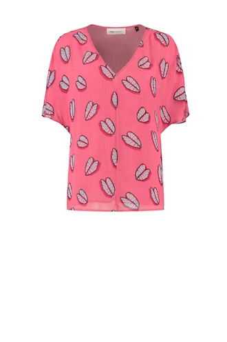 POM Amsterdam sp7288 top leaf it pink print