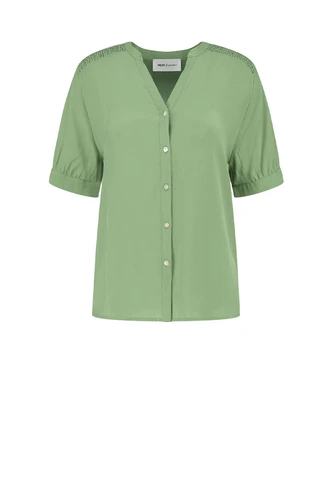 POM Amsterdam sp7291 blouse km plooitjes