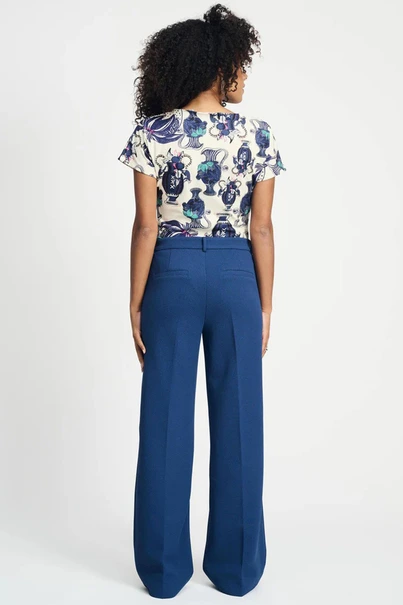 POM Amsterdam sp9049 wide leg structuur