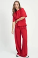 POM Amsterdam sp9070 scarlet top gabadine