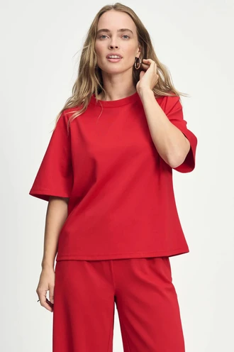 POM Amsterdam sp9070 scarlet top gabadine