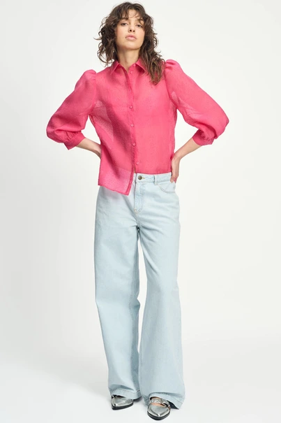 POM Amsterdam sp9086 blouse flock print