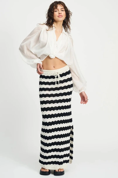 POM Amsterdam sp9155 tricot rok golfjes