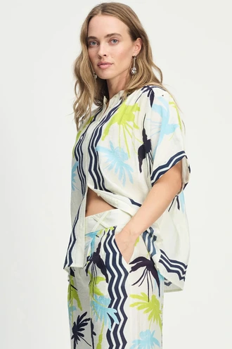 POM Amsterdam sp9173 print blouse artisan