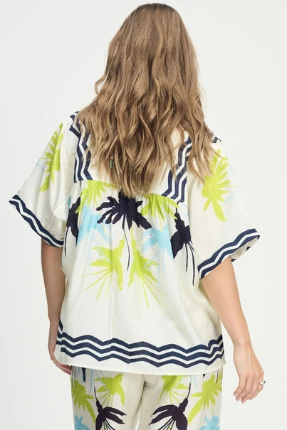 POM Amsterdam sp9173 print blouse artisan