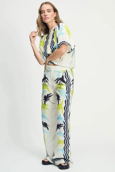 POM Amsterdam sp9173 print blouse artisan