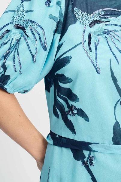 POM Amsterdam sp9180 print jurk sequins