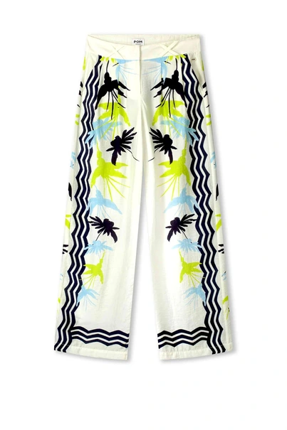 POM Amsterdam sp9186 print broek wide leg