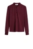 POM Amsterdam top ruffle kraag sp7356 tencel
