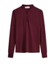 POM Amsterdam top ruffle kraag sp7356 tencel