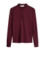 POM Amsterdam top ruffle kraag sp7356 tencel