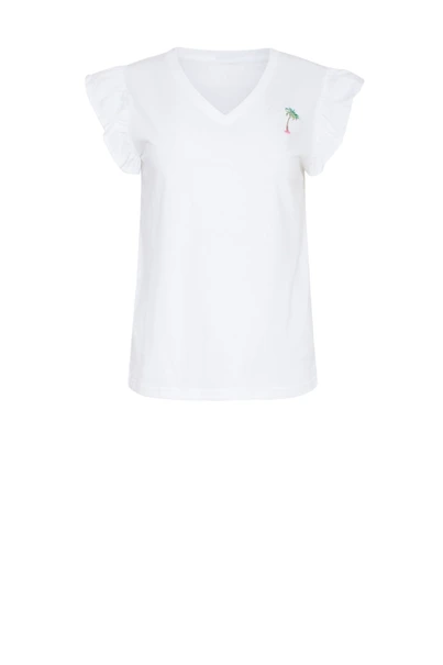 Smashed Lemon 23202 t-shirt v-hals palm