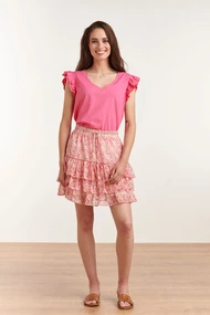 Smashed Lemon 23207 t-shirt ruffle mouwtje