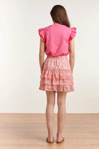 Smashed Lemon 23207 t-shirt ruffle mouwtje