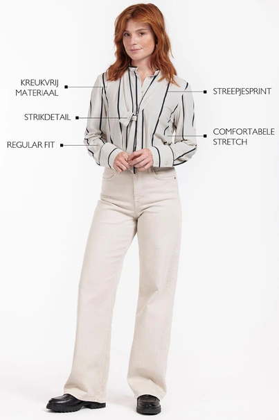 Studio Anneloes birdy bow blouse light travel