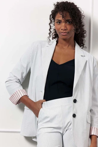 Studio Anneloes camille bnd pinstripe blazer