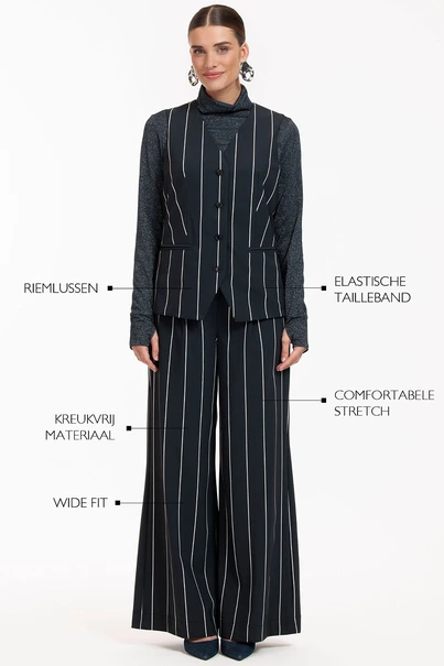 Studio Anneloes colette stripe trousers heavy
