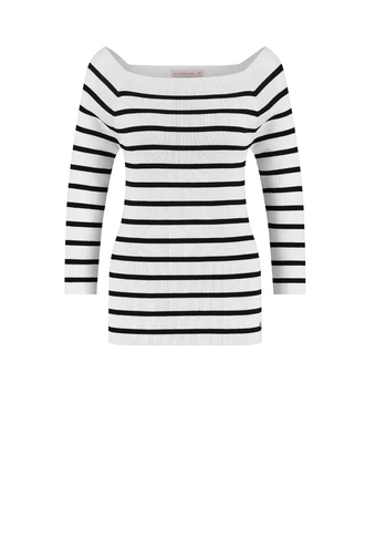 Studio Anneloes diede stripe bootneck pullover