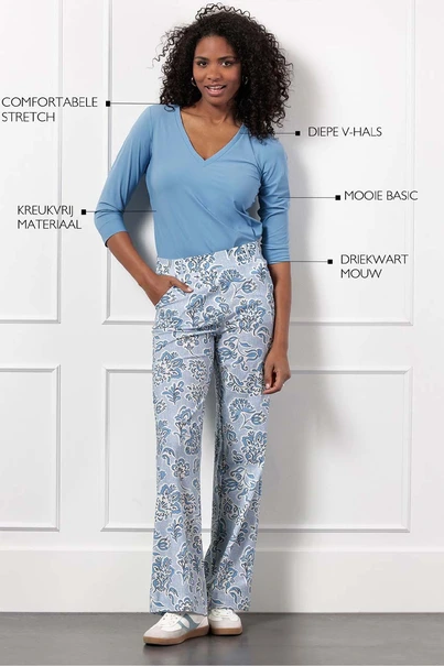 Studio Anneloes emma top v hals light travel