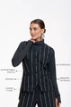 Studio Anneloes esmee stripe gilet heavy