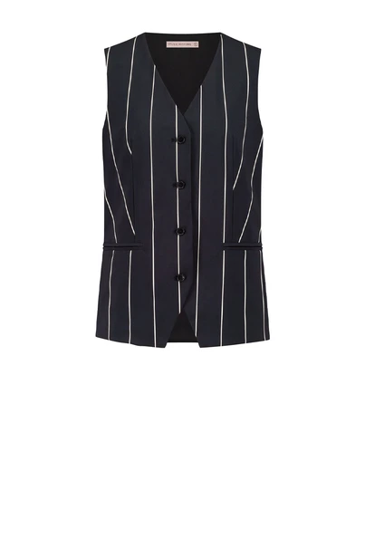 Studio Anneloes esmee stripe gilet heavy