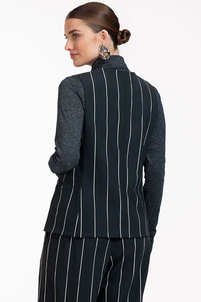 Studio Anneloes esmee stripe gilet heavy