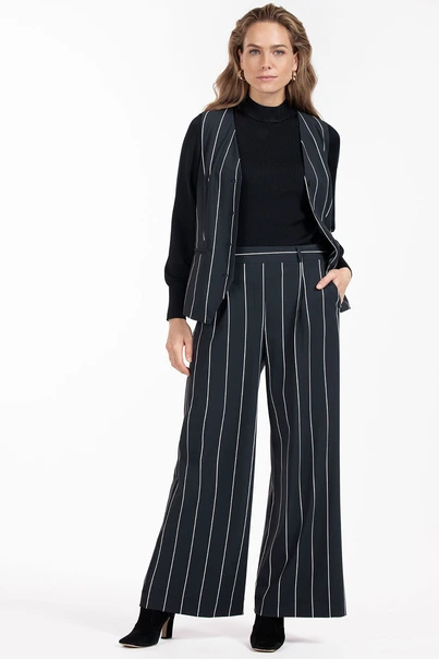Studio Anneloes esmee stripe gilet heavy