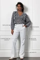 Studio Anneloes flair bnd pinstripe trousers