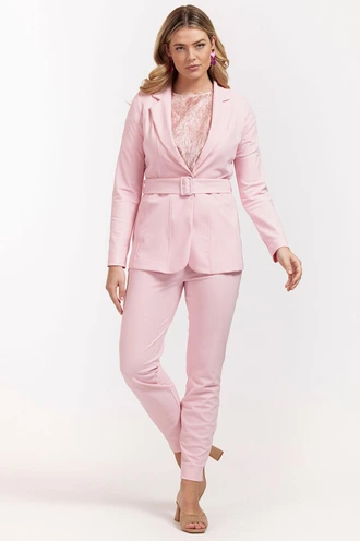 Studio Anneloes jade bonded buckle blazer