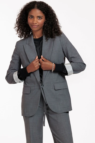 Studio Anneloes jeni grey melee blazer