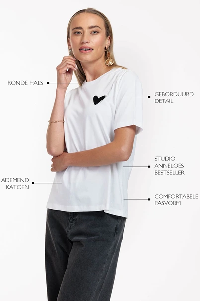 Studio Anneloes klaasje hearts tshirt