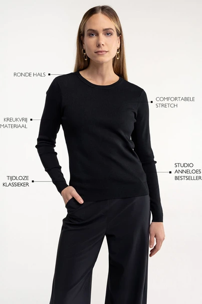 Studio Anneloes lana pullover ronde hals
