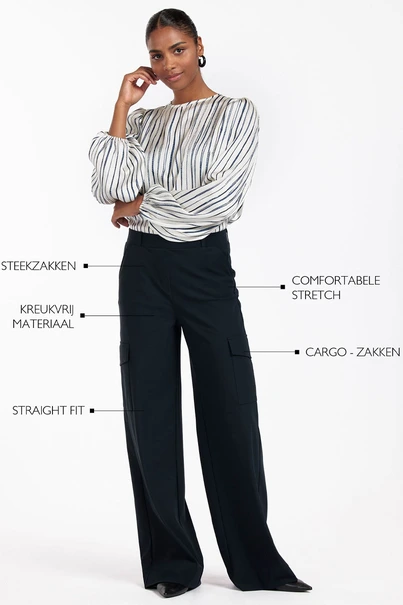 Studio Anneloes lexie cargo trousers heavy tr.