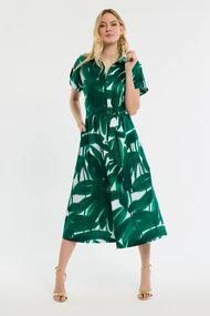 Studio Anneloes medi palmleaves long dress med