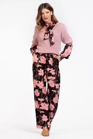 Studio Anneloes mila satin flower trousers