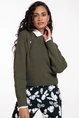 Studio Anneloes military pullover knopen parel