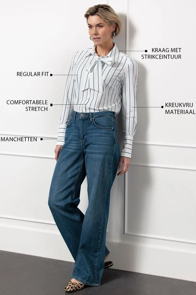 Studio Anneloes nena pinstripe blouse travel