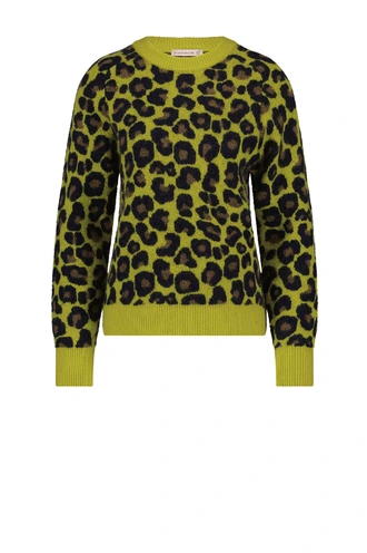 Studio Anneloes nino leopard pullover jaquard