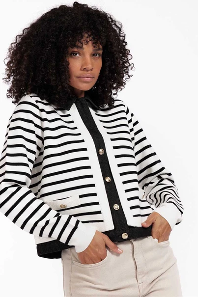 Studio Anneloes norelli stripe denim jacket
