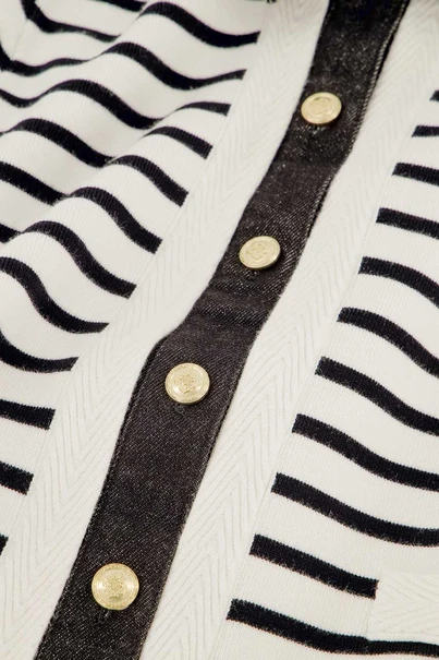 Studio Anneloes norelli stripe denim jacket